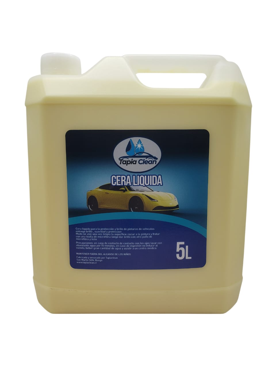 Cera liquida 5 Litros Tapia Clean